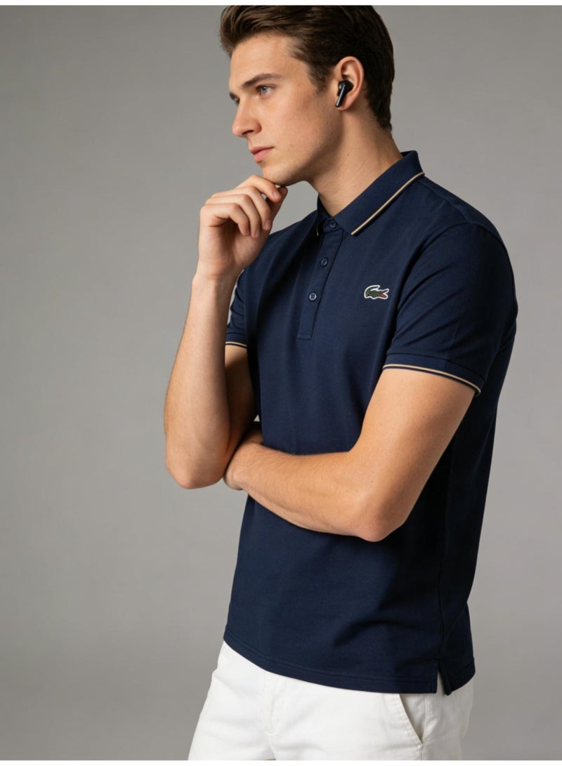 Laco Men's Polo shirt summer business leisure lapel short sleeve T-shirt multicolor optional. - Image 2