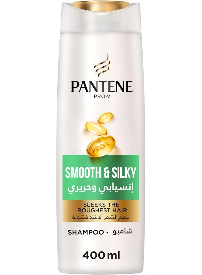 Pantene Pantene Pro-V Smooth and Silky Shampoo, 400ml  - Image 1