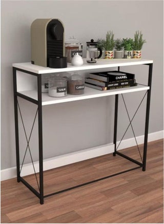 Coffee corner table, console entrance table, to arrange and organize your needs - white / black - pzsku/Z6464F0120D9940AD4A33Z/45/1747027490/2874d8af-5722-4aa4-8382-7c37d782c922