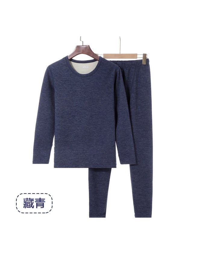Antibacterial New Thermal Underwear Suit Wool Silk Men's Long Underwear Seamless Edge-covered Bottoming Outer Wear