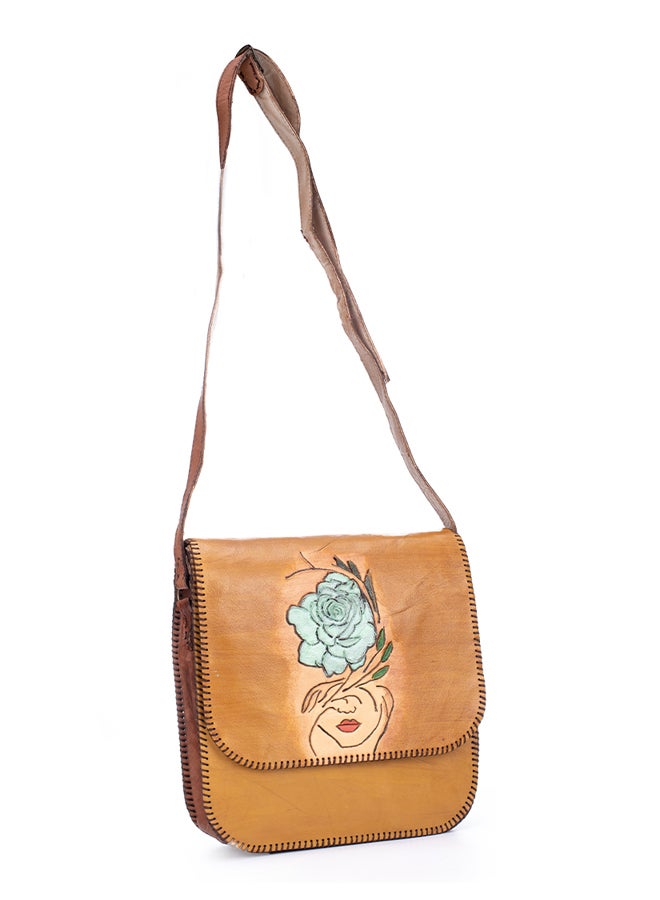 Sheer Fashionable Leather Crossbody Bag - Image 3