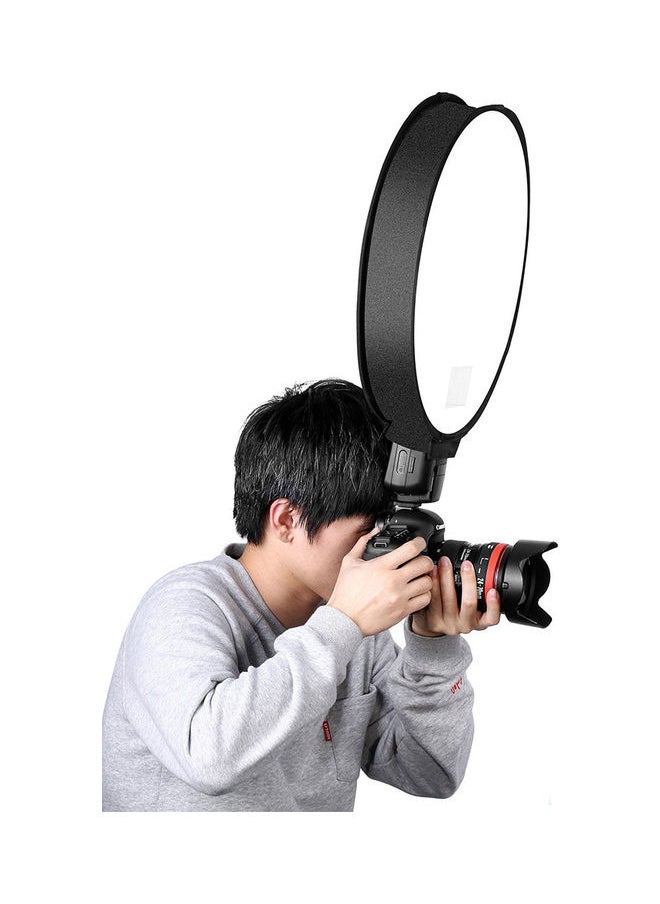 Loquat Universal On-camera Photography Flash Diffuser Reflector Soft Box Black  - Image 2