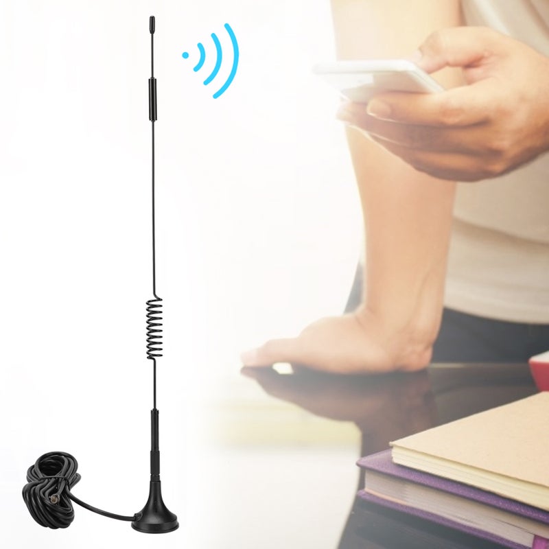 4G LTE Antenna 12dBi Pure Brass Omnidirectional Antenna - Magnetic Base Wide Temp Range Portable WIFI Antenna for Router TS9-Interface Devices - Image 1