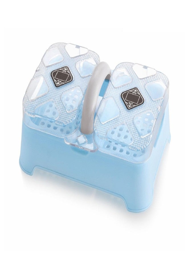 SBA PRIME Sbaprime Double Layer Soap Tray with Lid and Handle - Plastic Soap Case Box for Bathroom & Kitchen Use (Pack of 1) (Any One Color Will Be Sent You as Per Availability) - Image 1