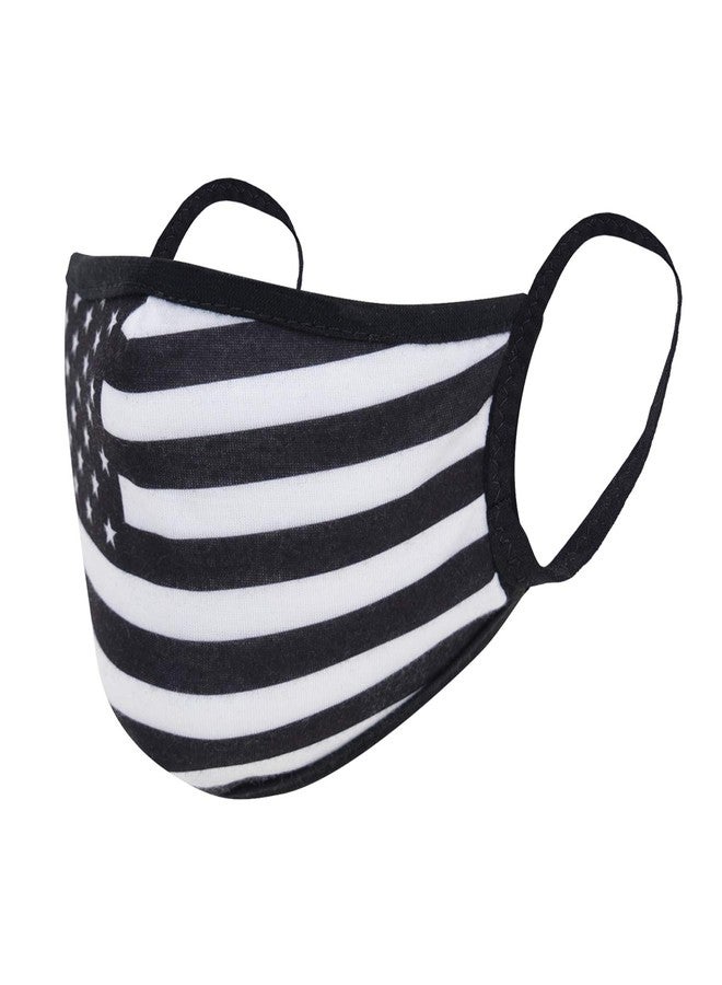 Rothco US Flag Reusable 3 Layer Facemask (White, Small/Medium) - Image 3