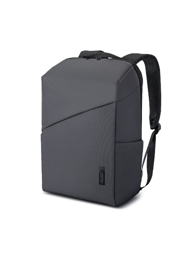 كينغسونز حقيبة لابتوب Kingsons مقاس 15.6 بوصة 🎒 لون رمادي داكن – مقاومة للماء 💧، حجرة رئيسية 🧩، جيب مبطن للابتوب 💻، جيب للـ iPad 📱، 5 جيوب إضافية للإكسسوارات 🔌، تصميم عملي مريح، مع حزام حقيبة السفر الخلفي 🧳 مثالية للطلاب، العمل والسفر ✈️ - Image 2