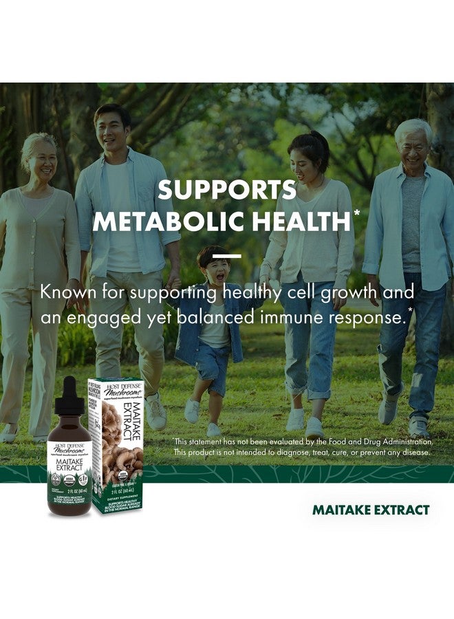 Host Defense Maitake Extract - Immune & Cellular Health Support - Herbal Supplement with Maitake Mushroom & Mushroom Mycelium - Liquid Supplement - 2 fl oz (60 Servings)* - Image 3