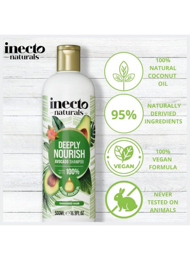 Inecto Deep Nourish Avocado Shampoo 500mL - Image 2