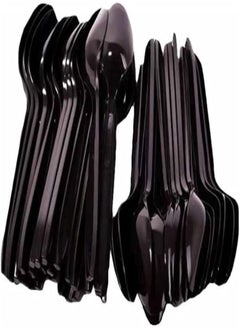 Black Plastic Spoon - Heavyweight Disposable Spoon, Heavy Duty Black Cutlery - Plastic Utensils - Perfect for Parties and Restaurants - 50 Pieces. - pzsku/Z64655E8EDC026037AA55Z/45/_/1718141871/fafae404-efc7-420a-9f77-6b01e4580f6d