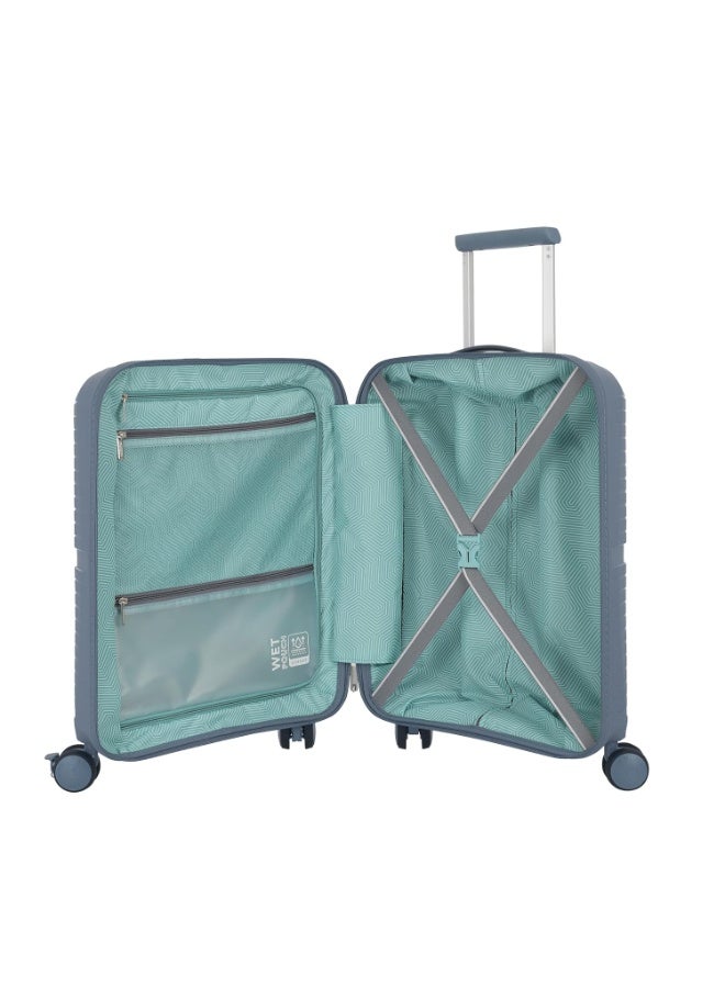 American Tourister AIRCONIC2.0 SP 55 cm Small Cabin Polypropylene (PP) Hard 8 Wheels Spinner Luggage/Suitcase/Trolley Bag for Travel (Gray) - Image 3