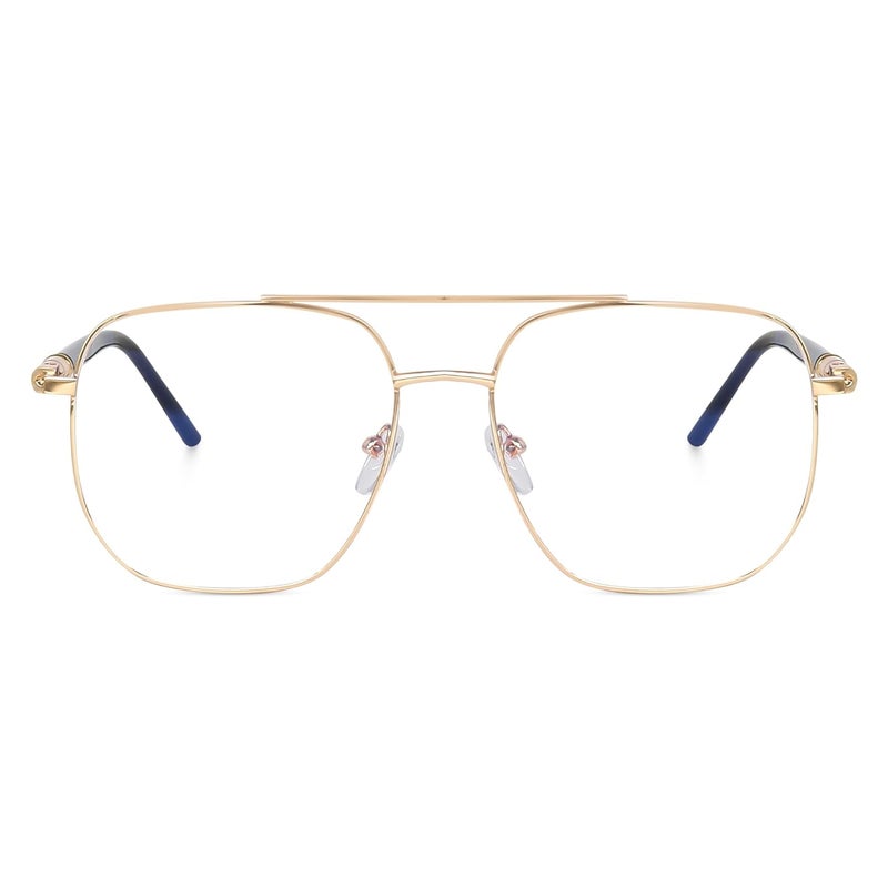 Dervin Blue Light Blocking Blue Cut Zero Power anti-glare Retro Square Eyeglasses frame for Eye Protection from UV by Computer/Tablet/Mobile/Laptop - Image 2