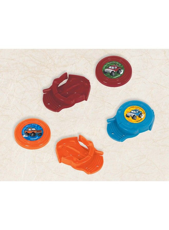 Amscan 398072 Monster Truck Disc Shooter 1 Piece 2 Inches X 1 1/4 Inches Assorted Color - Image 1