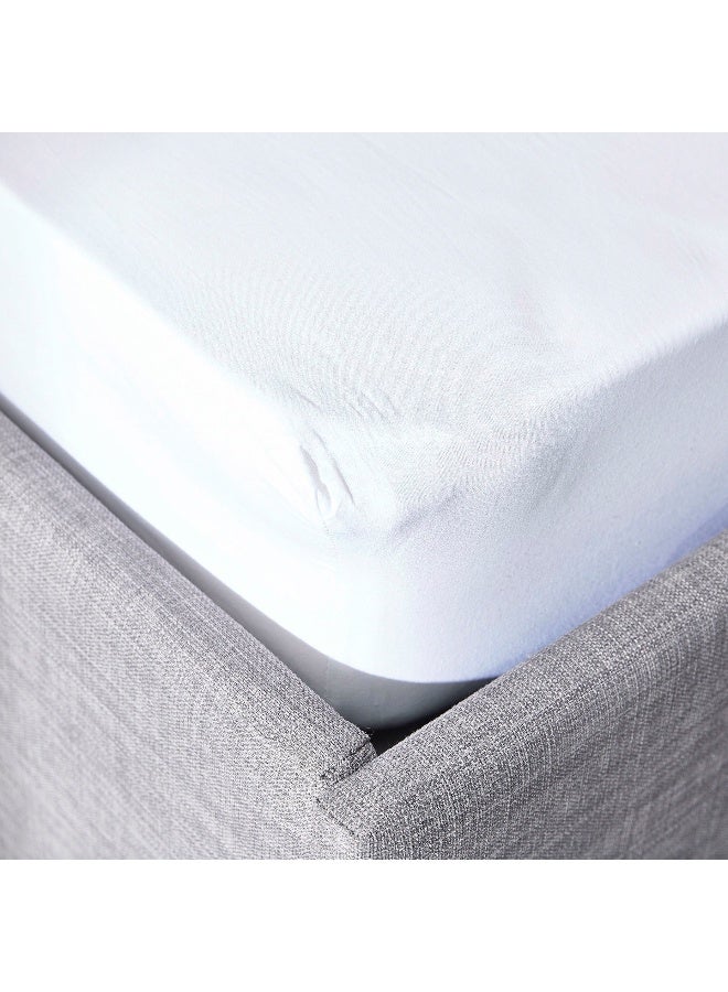 Home Box Ballina Solid Cotton King Fitted Sheet 200 x 33 x 180 cm - Image 2