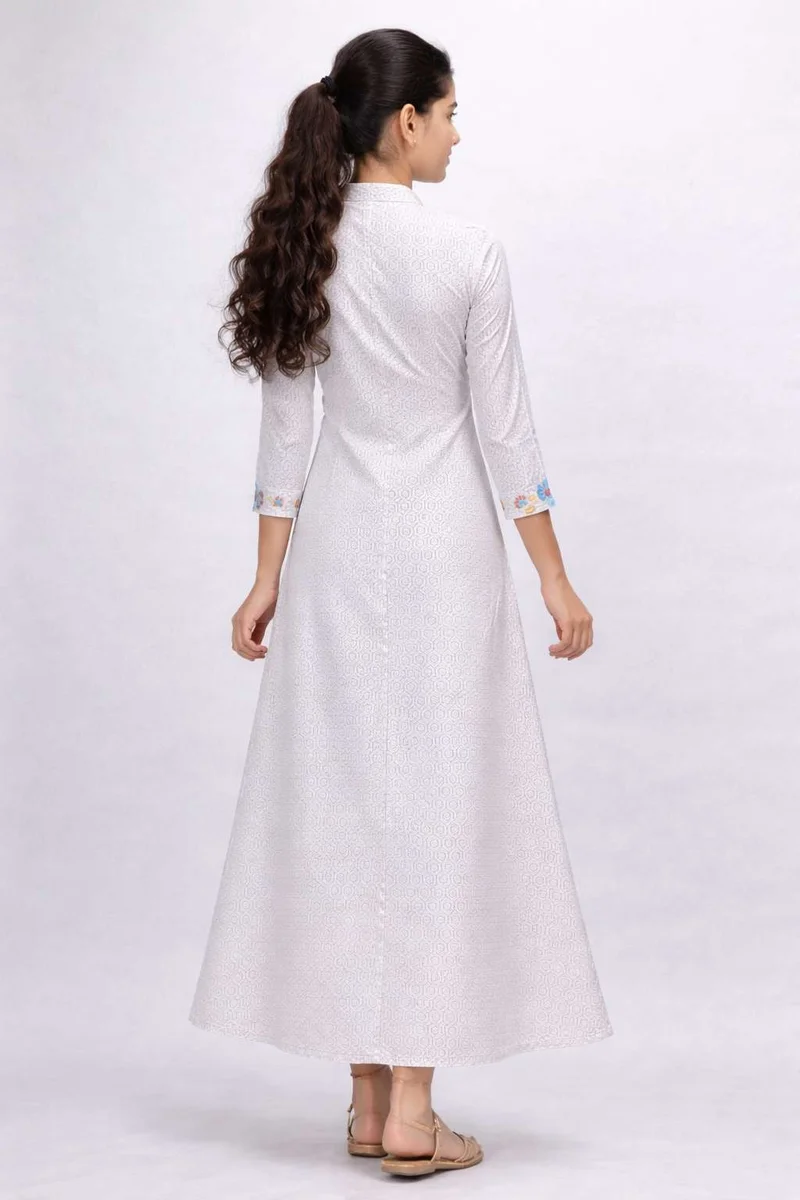 HANA & SARA Unique Long Girls Trendy Printed Arabic Jalabiya