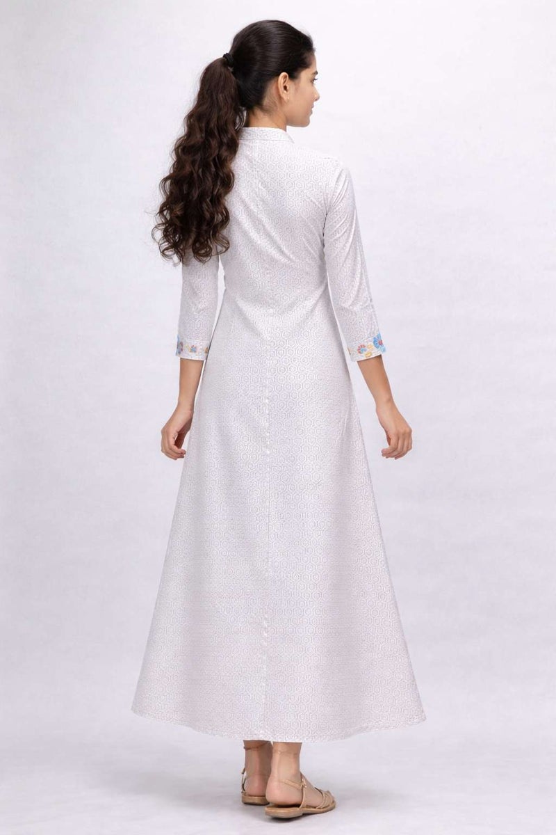 HANA & SARA Unique Long Girls Trendy Printed Arabic Jalabiya - Image 3