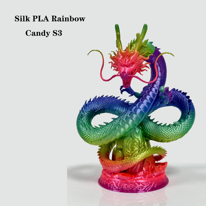 Stronghero3D PLA 3D Printer Filament 1.75mm,Candy Silk Rainbow S3,Multi Color,Net Weight 1kg(2.2lbs) Accuracy +/-0.05mm - Image 3
