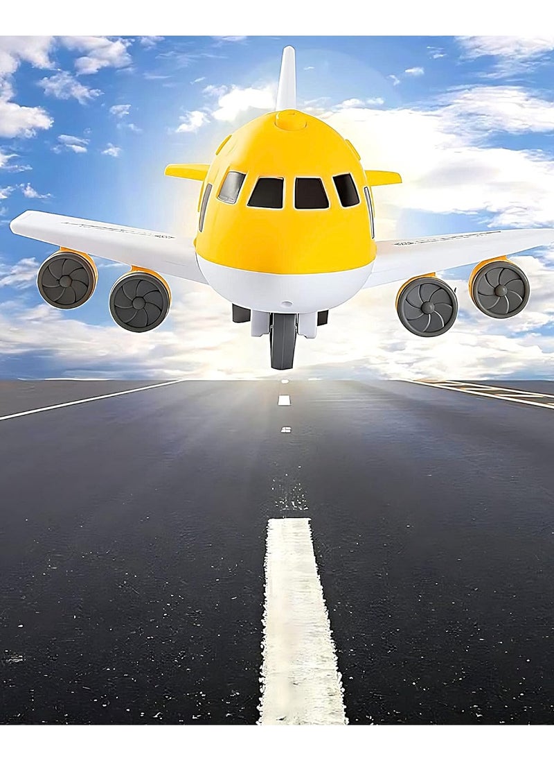 SARAOONT SARAOONT Cargo Plane Toy Play Set for Kids - Includes Cars - Diecast Aircraft - Transport and Cargo Carrier - Yellow Airplane Toy for Endless Fun  - Image 5