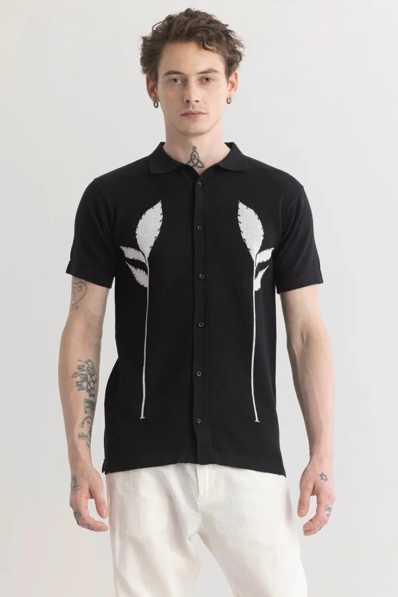 سنيتش قميص بلاوماليف أسود محبوك