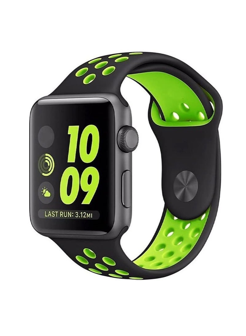 Silicone Sport Band for Apple Watch 49mm 45mm 44mm 42mm Soft Replacement Wrist Strap Compatible with iWatch Series - Image 1