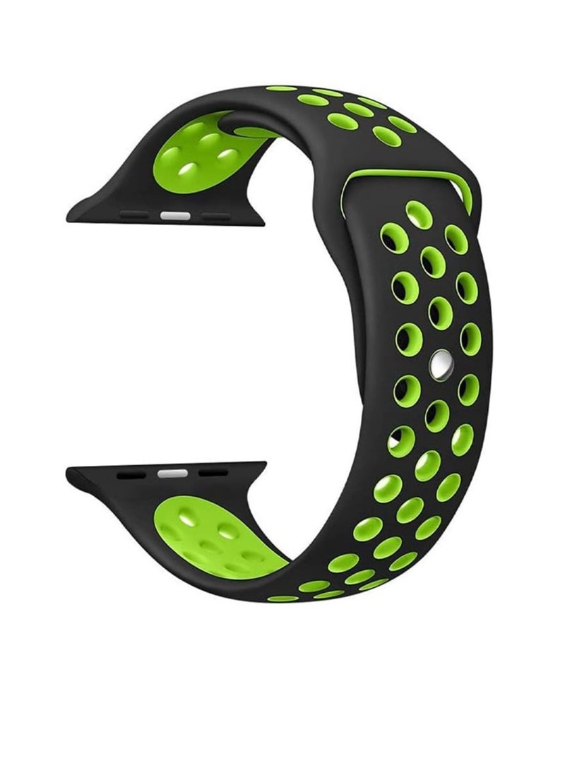 Silicone Sport Band for Apple Watch 49mm 45mm 44mm 42mm Soft Replacement Wrist Strap Compatible with iWatch Series - Image 2