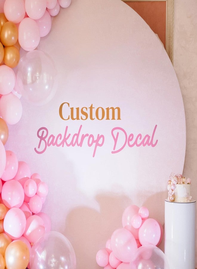 EGD Custom Backdrop Vinyl Decal | Personalized Wall Sticker for Party & Event Backdrops | Custom Name Letters for Birthday, Baby Shower, Graduation & Nursery Decor | Sizes & Fonts (A. Customizable) - Image 1
