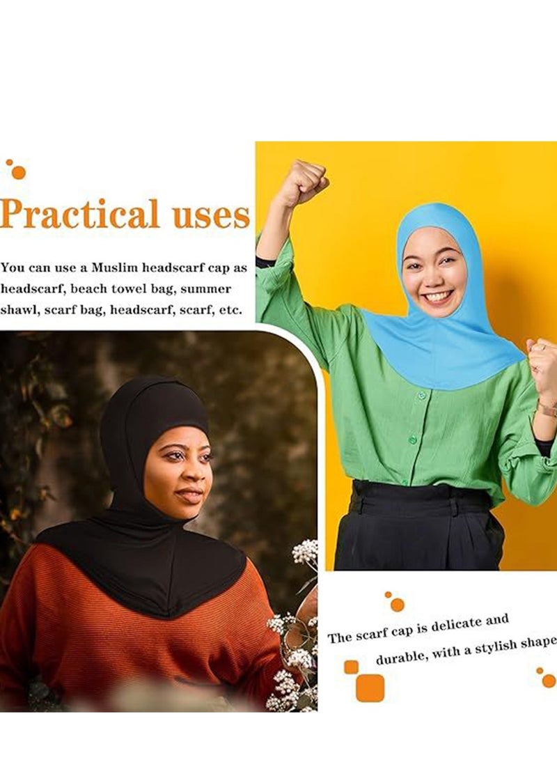 سنسيب وشاح رأس رياضي بحجاب موسلين نسائي سادة تحت وشاح مسلمة عمامة وشاح رمضان إكسسوار - Image 5