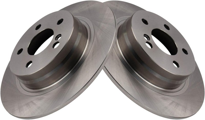 TRQ Rear Brake Rotors Set Compatible with 2012-2015 Mercedes-Benz C250 2008-2012 C300 - Image 3