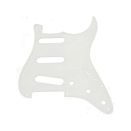 KAISH 11 Hole STStrat Style Pickguard SSS Pick Guard for USAMexico StratocasterStrat ClearTransparent 1 Ply - Image 1