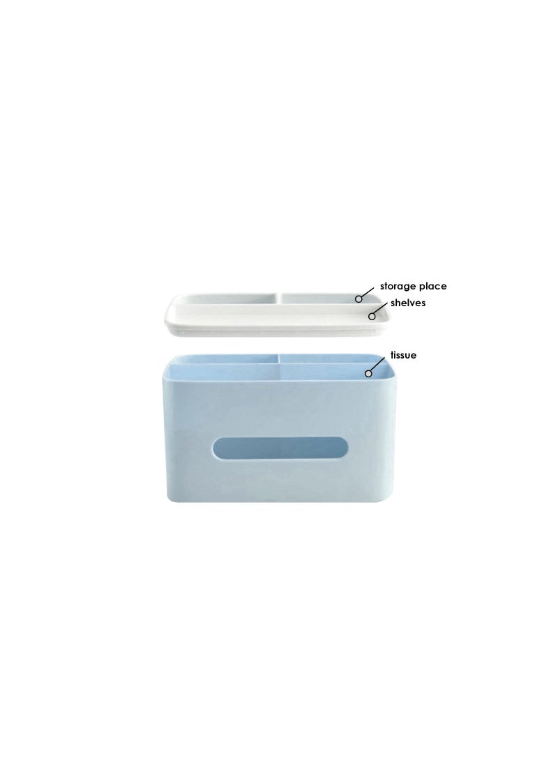 Multifunctional Tissue Box Desk Organizer  - Image 3