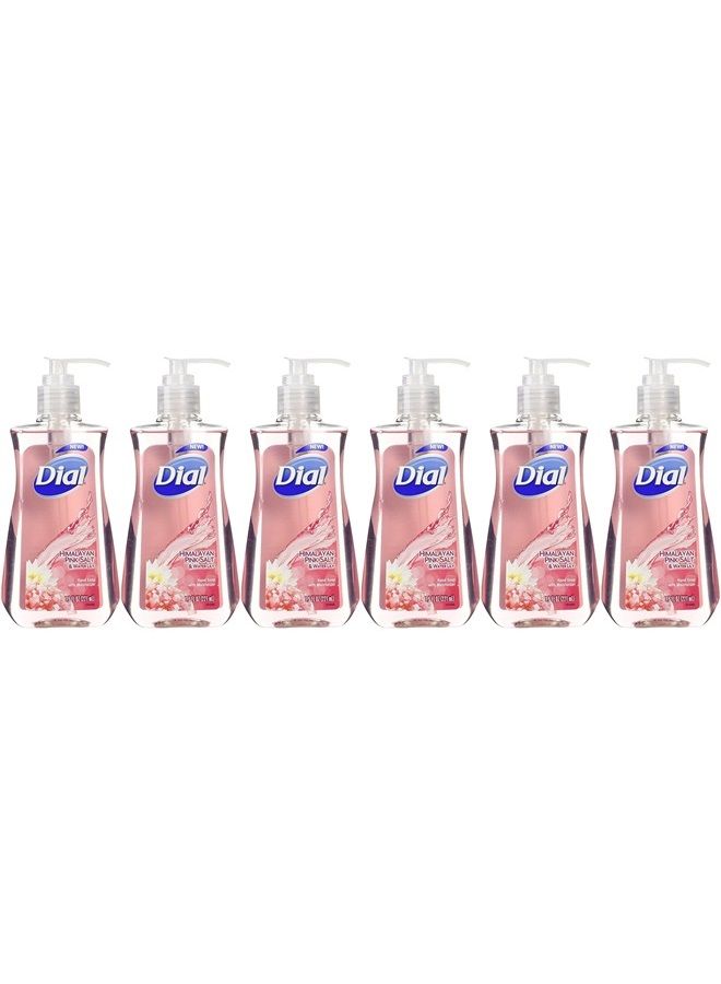 Dial Himalayan Pink Salt & Water Lily Hand Soap with Moisturizer 7.5 Oz (Pack of 6)