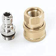 Aimex Quick Connector Coupler Set Adapter for Pressure Washer Gun 1/4 Steel and 1/4 Brass - Image 4