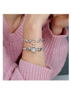 Pandora Violet Beaded Open Heart Charm  - Image 4