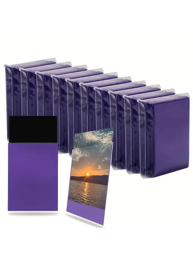 500 Purple Card Sleeves Matte Finish 66x91mm Anti Sweat Bend Resistant TCG Game Cards - Image 1