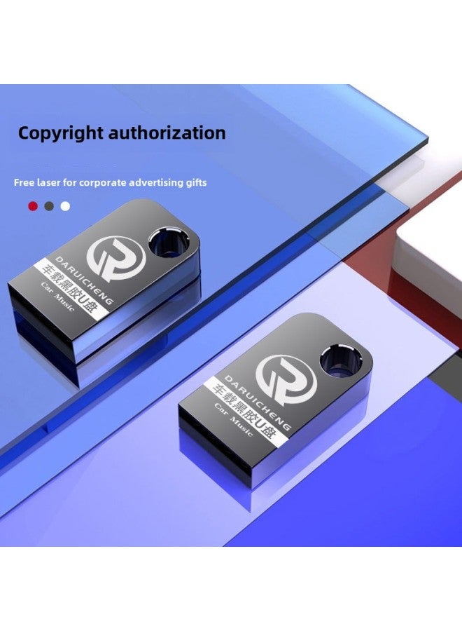Car Music U Disk Lossless Sound Quality Metal U Disk Mini Logo Set-U Disk Manufacturer In Stock-Color:U Disk+pp Bag-Capacity:64gb High Speed [empty Disk]  - Image 3