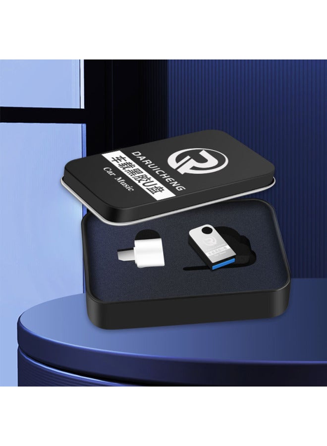 Car Music U Disk Lossless Sound Quality Metal U Disk Mini Logo Set-U Disk Manufacturer In Stock-Color:U Disk+pp Bag-Capacity:64gb High Speed [empty Disk]  - Image 4