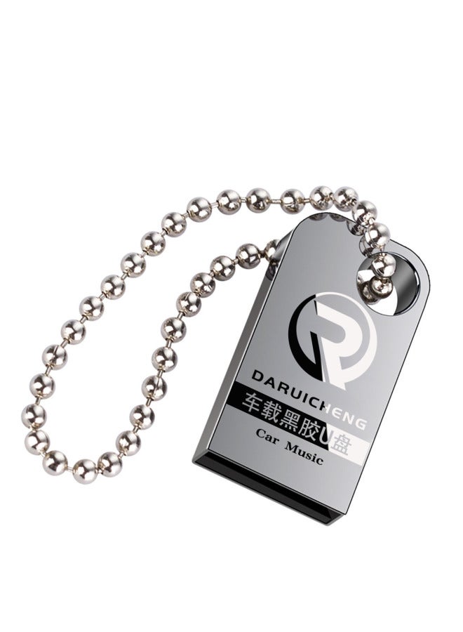 Car Music U Disk Lossless Sound Quality Metal U Disk Mini Logo Set-U Disk Manufacturer In Stock-Color:U Disk+pp Bag-Capacity:64gb High Speed [empty Disk]  - Image 1