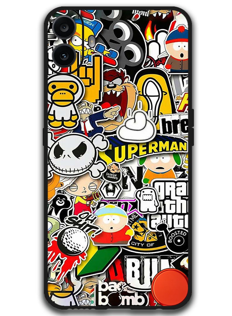 Theodor Protective Case Anti Scratch Shock Proof Bumper Cover For Nothing CMF Phone 1 superhero tags - Image 1
