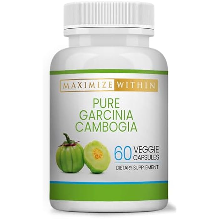 Maximum Slim 100% Pure Garcinia Cambogia Supplement - HCA Extract - Weight Support Formula for Men & Women - Non-GMO, Gluten Free - 60 Capsules - Image 1