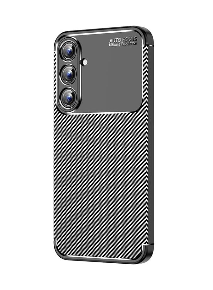 AUTO FOCUS Silicone Case cover shock-resistant Design 1 camera protection compatible with Samsung Galaxy A55 (Black) - Image 2