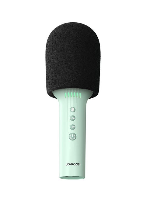 Joyroom 2in1 Karaoke Mic with Speaker Bluetooth Wireless Microphone Audio with 4 sound modes and hours singing wireless Microphone Handheld Audio-Green