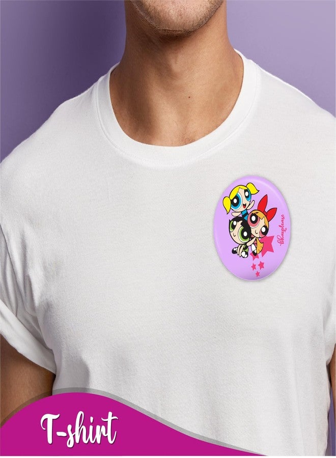 Bhai Please Powerpuff Badge | 44mm Round Shaped Pin- Badge | Pin-Back Button Badge | Gift for Birthday, Events (10) - Image 5