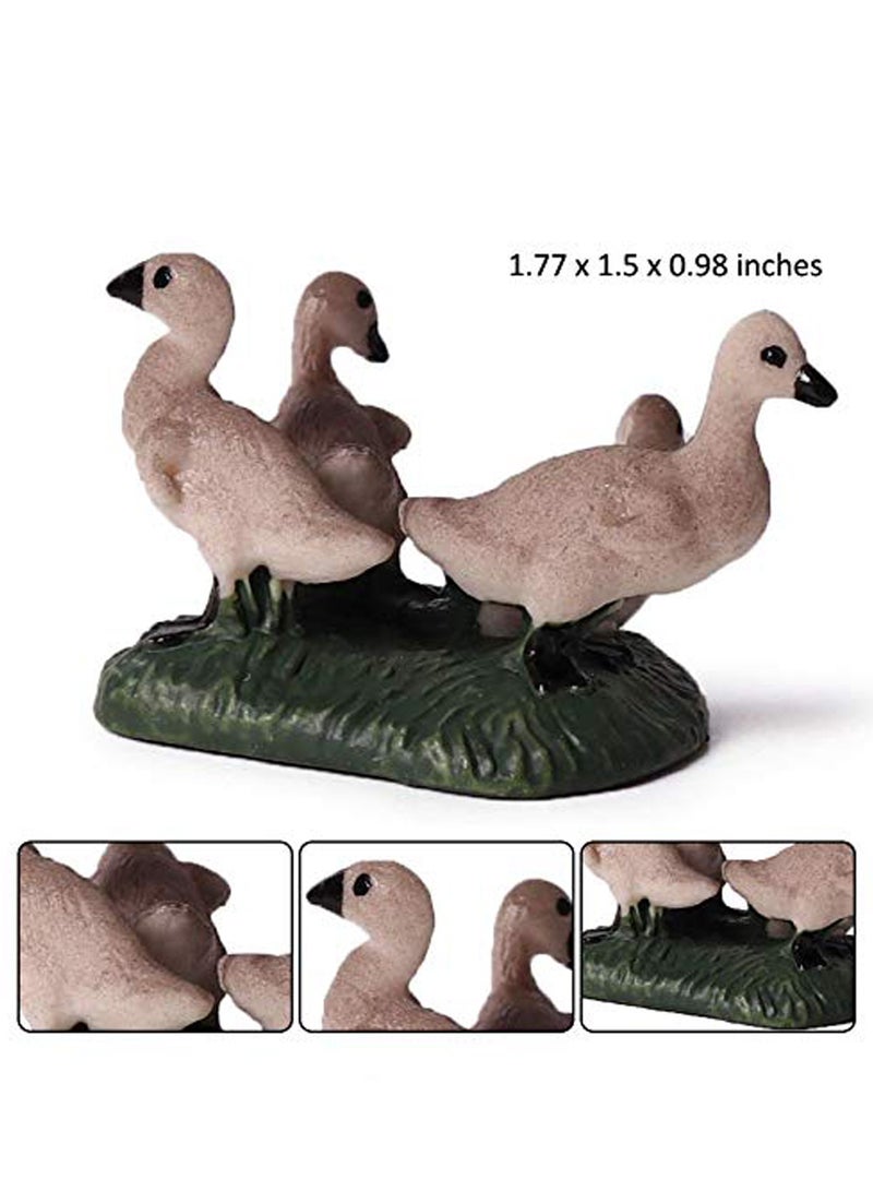 SYOSI Farm Animals Goose Figurines, Simulated Farm Life Realistic Plastic Animals for Collection Educational Props Duck Toy Figurine for Kids Ages 3 and Above - Image 5
