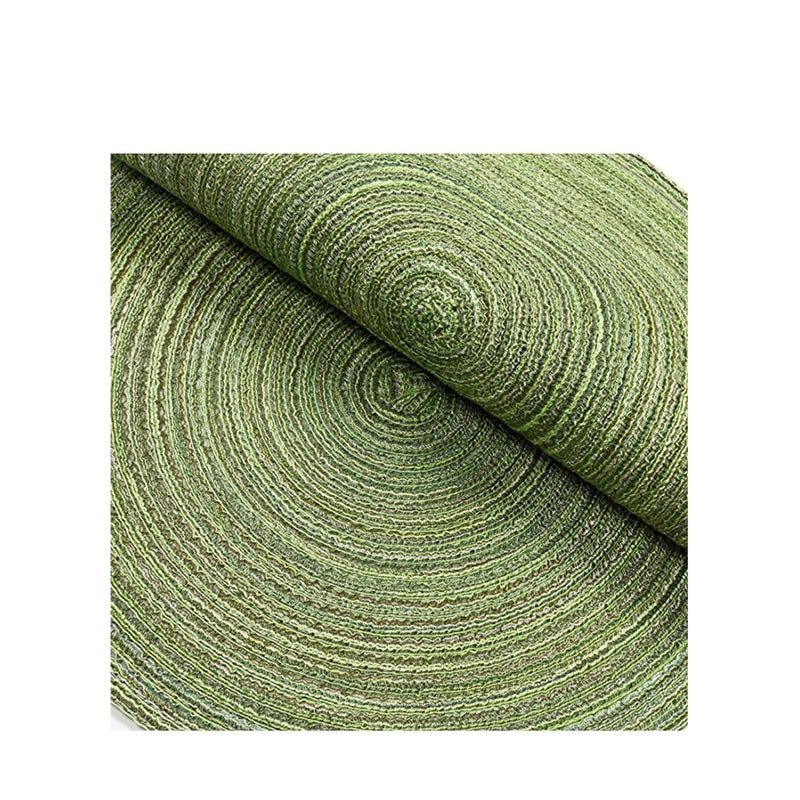Zikra Set of 6 Round Cotton Placemats, 15 Inch Round Table Placemats Washable Heat Insulation Braided Cotton Dinner Table Mats for Restaurant, Cafe and Home Kitchen Decoration - Image 4