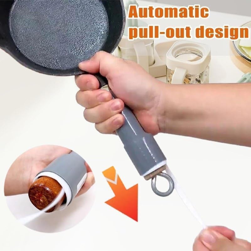 Foxelli Silicone Pot Handle Cover, Pan Handle Sleeve Multi-Function Rubber Handle Pot Handle Heat Insulation Silicone Cover, 18cm Handle Covers Heat Resistant, Silicone Thermal Insulation Handle Cover - Grey - Image 4