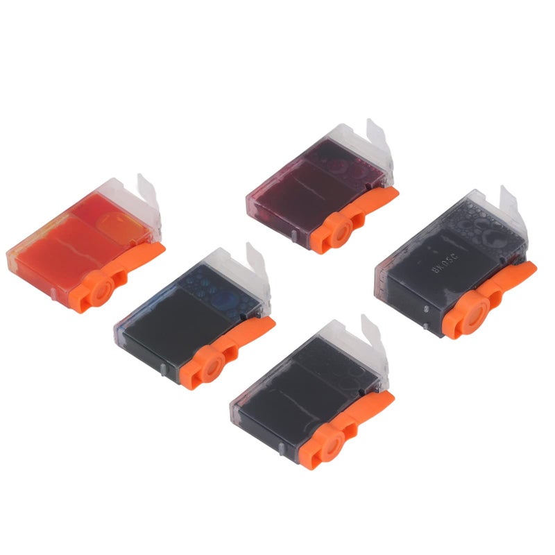Refillable Ink Cartridges 5 Colors Compatible for PIXMA IP4200 IP4300 IP4500 - Image 2