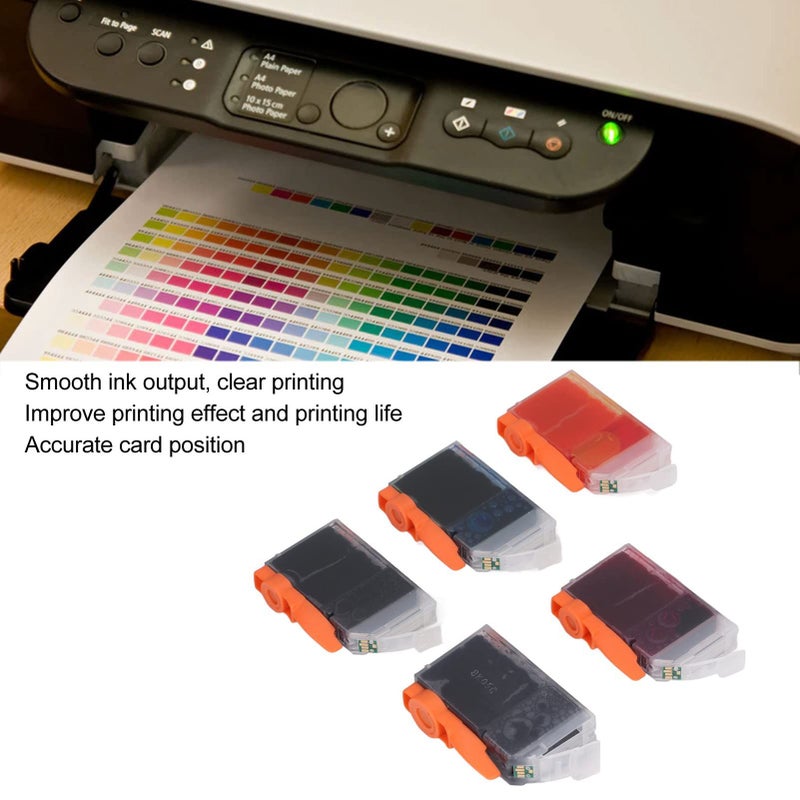 Refillable Ink Cartridges 5 Colors Compatible for PIXMA IP4200 IP4300 IP4500 - Image 4