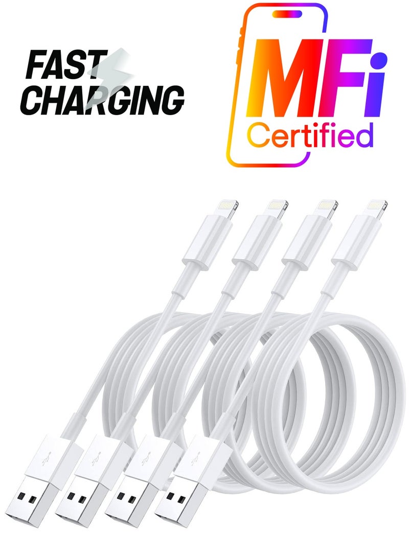 Generic Apple iPhone Charger Cable, 4 Pack Original Lightning to USB Cables Apple MFI Certified 3 Ft, Fast iPhone Charging Cord for iPhone 11/11Pro/11Max/ X/XS/XR/XS Max/8/7/6/5S/SE  - Image 1