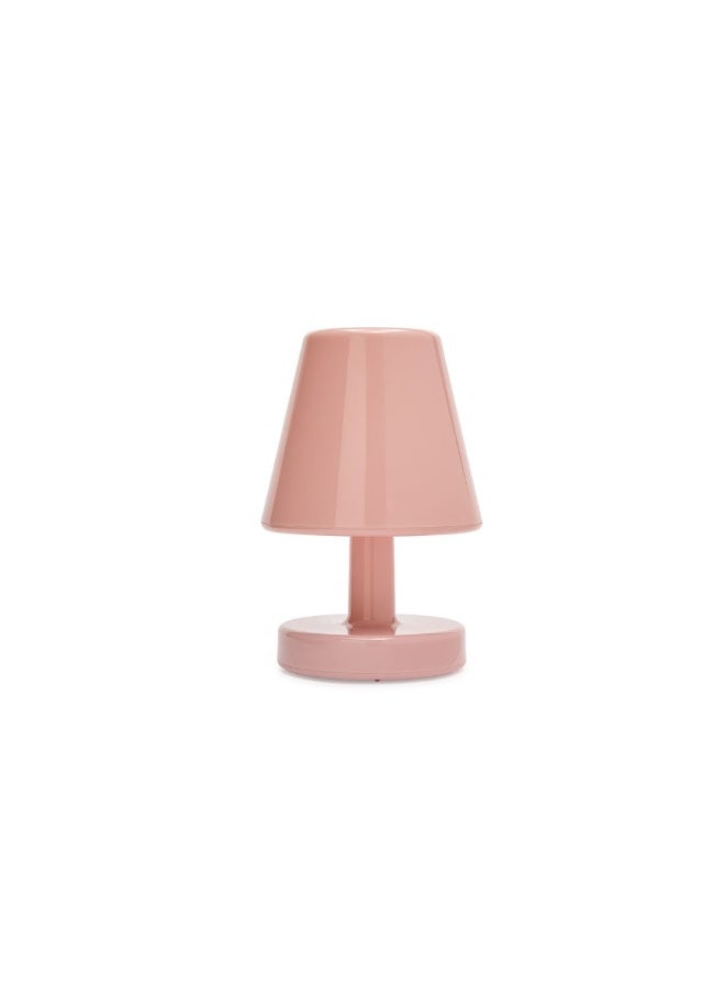 Fatboy Edison the Ambiance Rechargeable Table Lamp, Wireless, Indoor Decorative Lamp with 3 Light Settings, Stepless Dimmable Mood Light, Portable Desk & Bedside Lamp, 16.5 x 25.3 cm – Soft Pink - Image 1