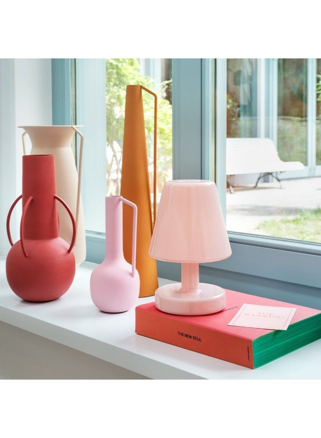 Fatboy Edison the Ambiance Rechargeable Table Lamp, Wireless, Indoor Decorative Lamp with 3 Light Settings, Stepless Dimmable Mood Light, Portable Desk & Bedside Lamp, 16.5 x 25.3 cm – Soft Pink - Image 2