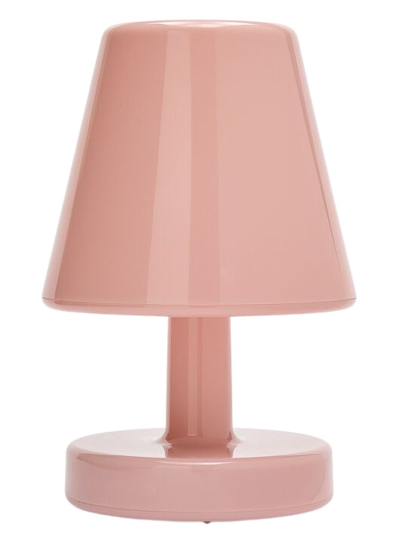 Fatboy Edison the Ambiance Rechargeable Table Lamp, Wireless, Indoor Decorative Lamp with 3 Light Settings, Stepless Dimmable Mood Light, Portable Desk & Bedside Lamp, 16.5 x 25.3 cm – Soft Pink - Image 1
